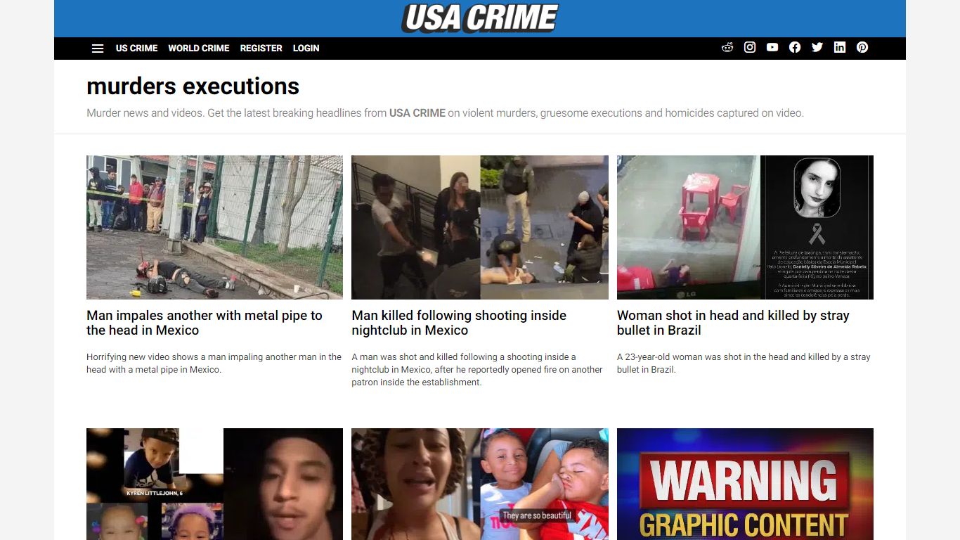 Murders and Executions - USACRIME