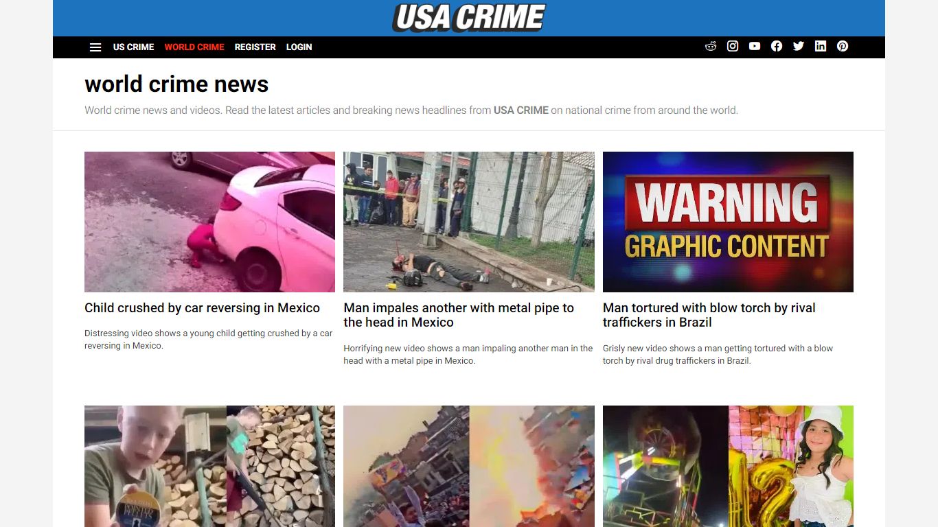 World Crime News - USACRIME